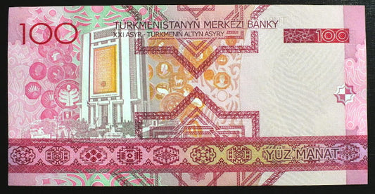 100 Manat - Turkmenistan 2005 r.