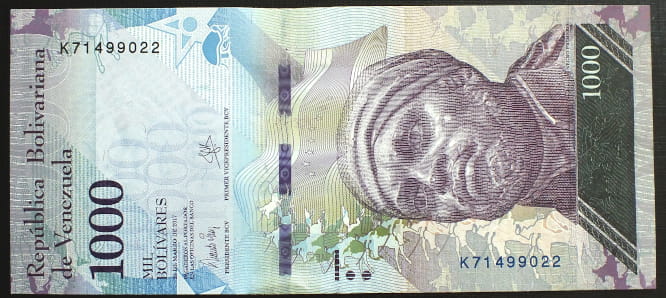 1000 Bolivares - Wenezuela