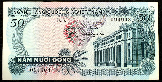 50 Dong - Wietnam Południowy 1969 r.