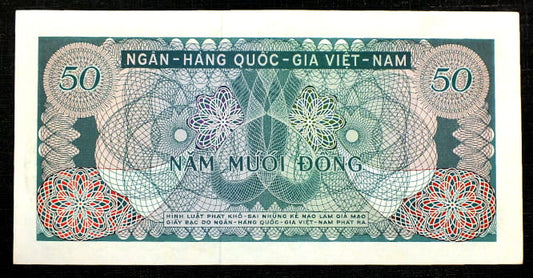 50 Dong - Wietnam Południowy 1969 r.