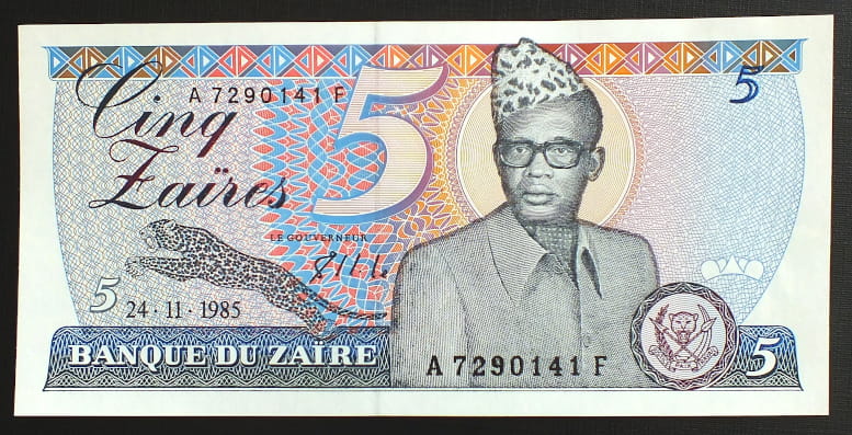 5 Zaires - Zair 1985 r.