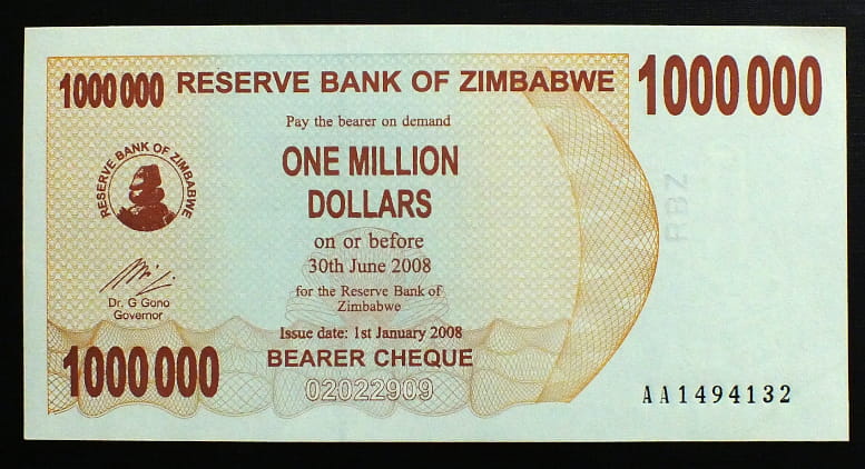 1 000 000 Dollars - Zimbabwe