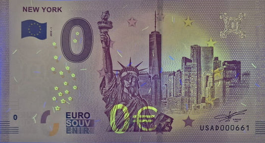 0 euro USA New York 2019