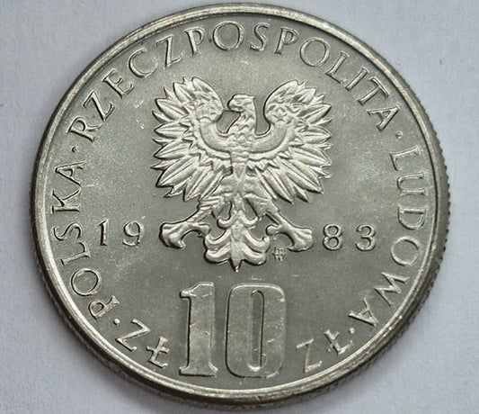 Moneta 10 złotych Bolesław Prus 1983 r.