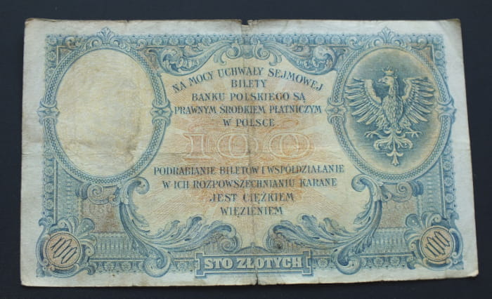 100 zł Tadeusz Kościuszko 1919 r.