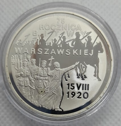 Moneta 20 zł 75 rocznica bitwy Warszawskiej 1995