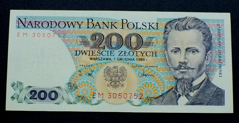 200 zł Jarosław DĄBROWSKI 1988 UNC