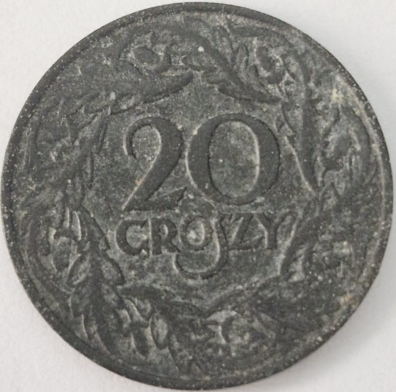 Moneta 20 groszy 1923 Zn cynk