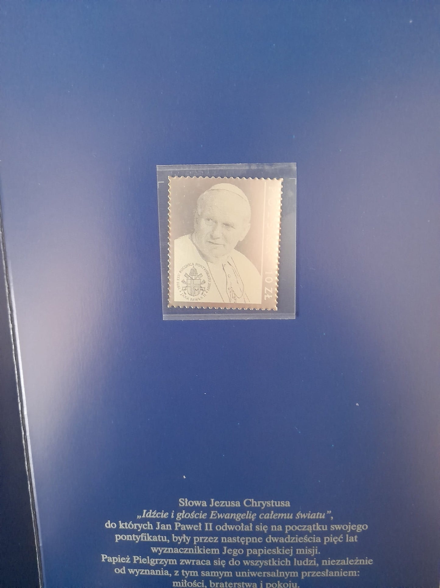 25 rocznica Pontyfikatu Jana Pawła II  Folder 2003 srebro