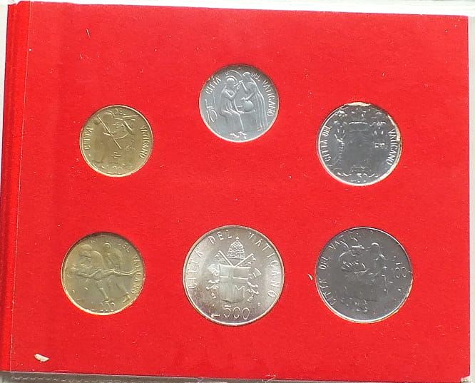 Zestaw Watykan 1981 6 monet ALEGAN