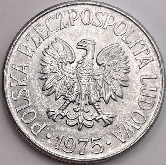 Moneta 50 groszy 1975 r. b.z. stan 1
