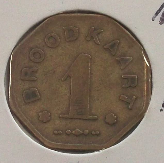 1 Broodkaart - żeton chlebowy 1880