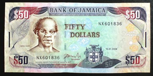 50 Dolarów - Jamajka 2008 r.