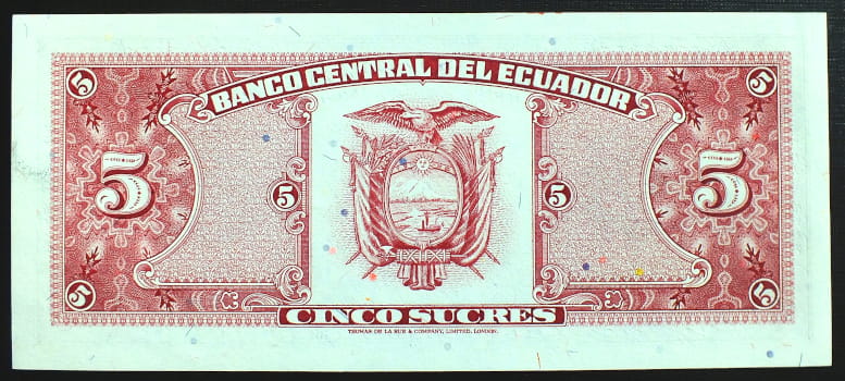 5 Sucres - Ekwador 1988 r.