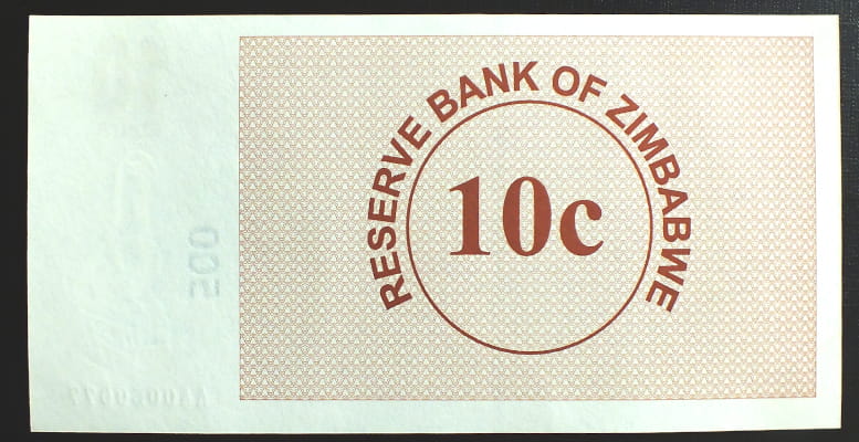 10 Cents - Zimbabwe 2007 r.