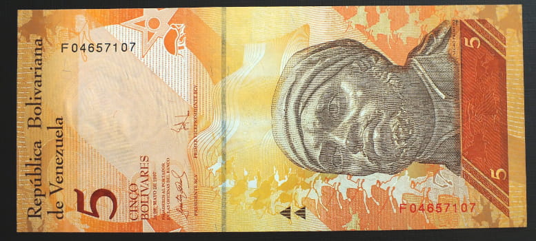 5 Bolivares - Wenezuela 2007 r.
