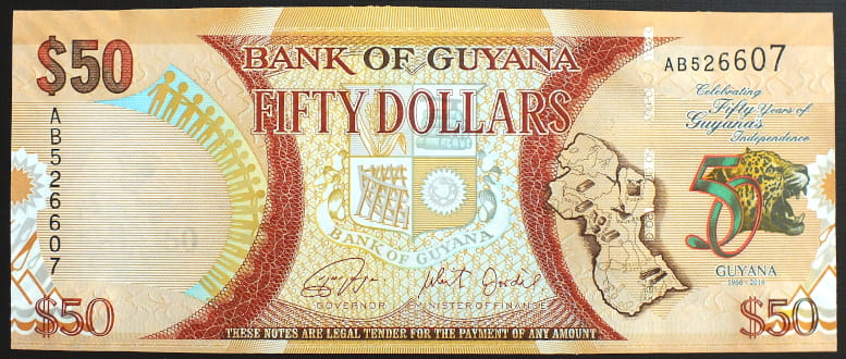 50 Dolarów  - Gujana