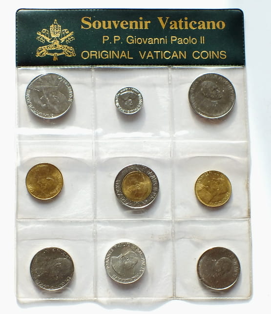 Zestaw 9 monet - WATYKAN