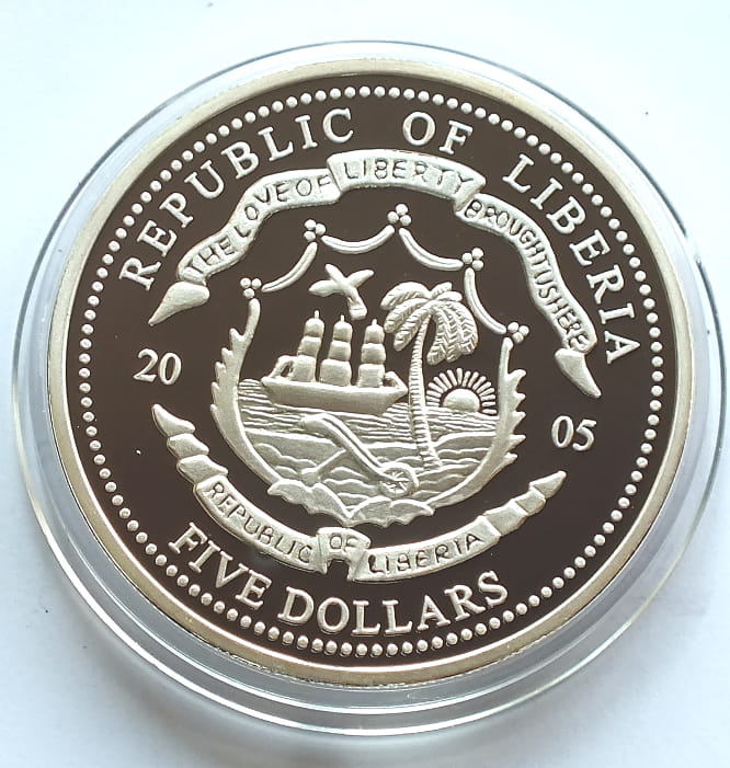 5 dolarów Liberia Jan Paweł II