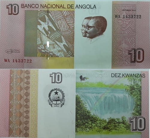 Angola banknot  10 kwanzas  2012 UNC