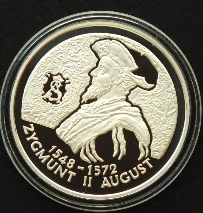 10 zł Zygmunt II August (1548 - 1572) - popiersie