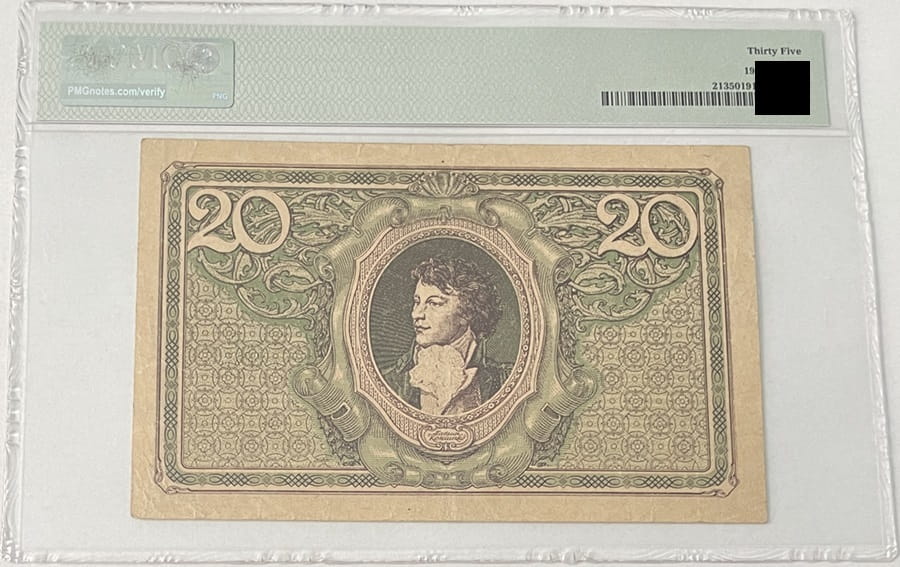 Banknot 20 marek 1919 r. PMG 35