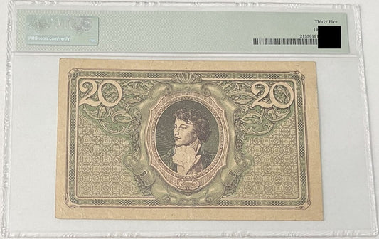 Banknot 20 marek 1919 r. PMG 35