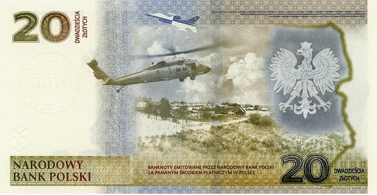Banknot 20 zł Ochrona polskiej granicy wschodniej 2022