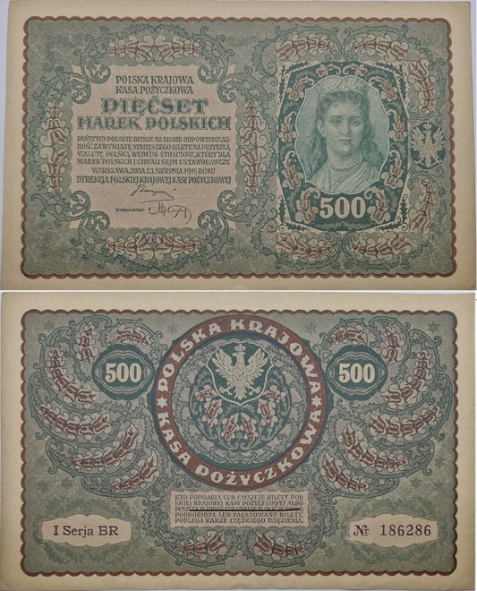 Banknot 500 marek 1919