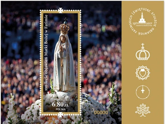 Koperta FDC 100-leci objawień w Fatimie 2017