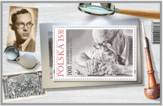 Koperta FDC 100 rocznica urodzin Czesława Słani Słania 2021
