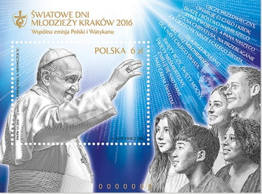 Koperta FDC Światowe dni młodzieży 2016
