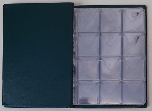 Klaser na monety 96 okienka 33x33 mm zielony