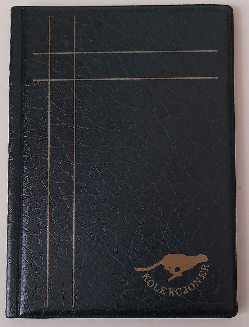 Klaser na monety 96 okienka 33x33 mm zielony