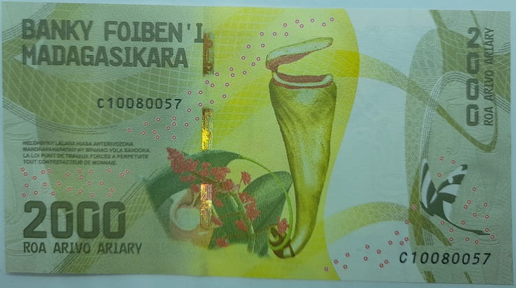 Madagaskar banknot 2000 Ariary  2017 r. UNC