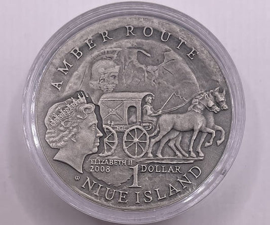 Moneta 1 dolar Szlak bursztynowy Kaliningrad 2008