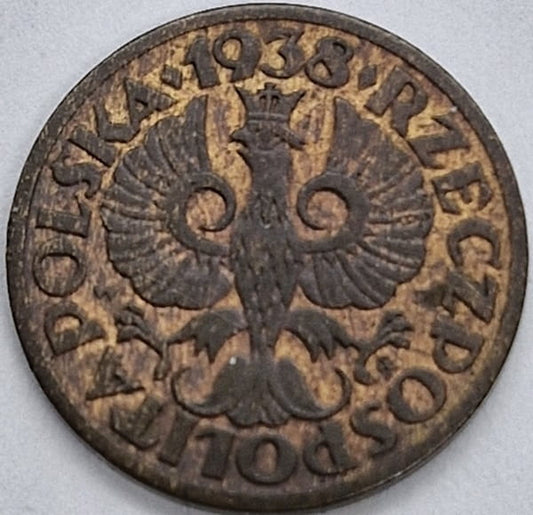Moneta 1 grosz 1938