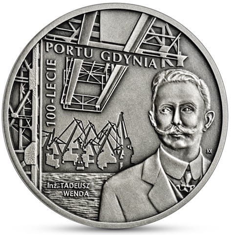 Moneta 20 zł 100-lecie portu Gdynia 2022