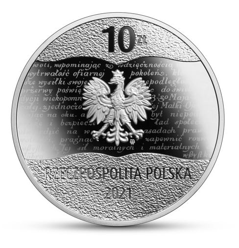 Moneta 10 zł 100. rocznica Konstytucji Marcowej 2021