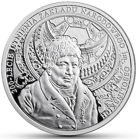 Moneta 10 zł 200-lecie zakładu narodowego im Ossolińskich 2017