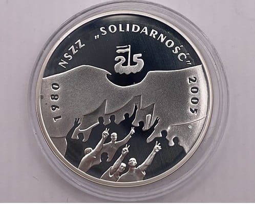 Moneta 10 zł 25 lat Solidarności 2005