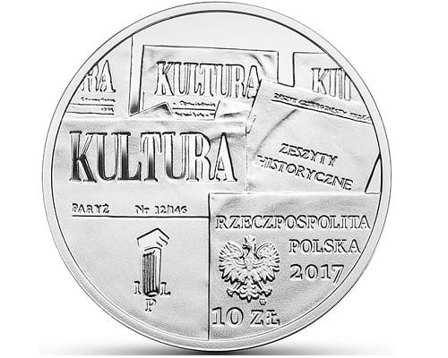 Moneta 10 zł 70-lecie Kultury Paryskiej  2017