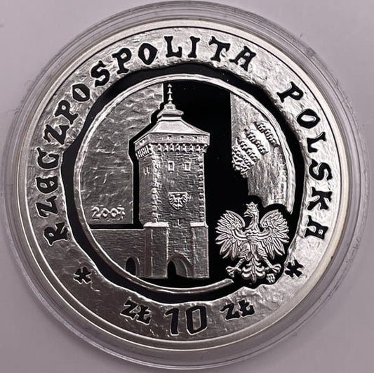 Moneta 10 zł 750-lecie lokacji Krakowa 2007