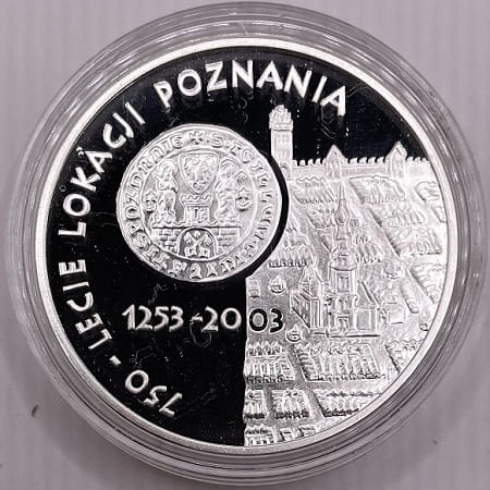 Moneta 10 zł 750-lecie lokacji Poznania 2003