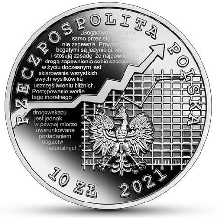 Moneta 10 zł Adam Krzyżanowski 2021