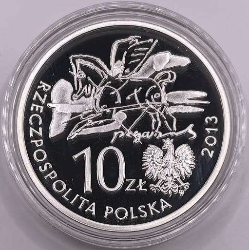 Moneta 10 zł Cyprian Kamil Norwid 2013 r.