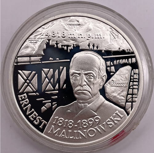 Moneta 10 zł Ernest Malinowski 1999 r.