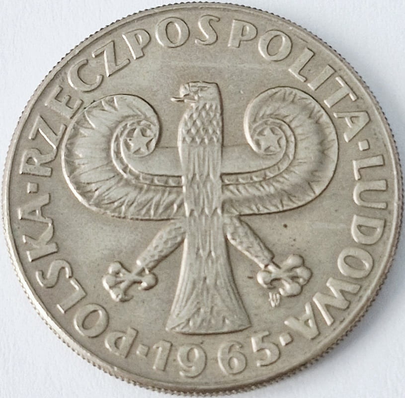 Moneta 10 zł Kolumna Zygmunta 1965
