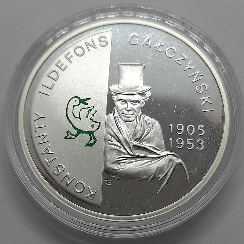 Moneta 10 zł Konstanty Ildefons Gałczyński 2005 r.