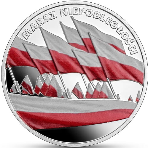 Moneta 10 zł Marsz Niepodległości 2023